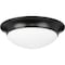 Progress Lighting Two-Light 14" Etched Glass Flush Mount P350147-031 - alternate 1